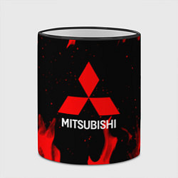 Кружка 3D Mitsubishi Red Fire, цвет: 3D-черный кант — фото 2