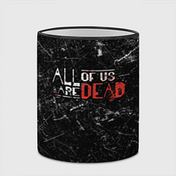 Кружка 3D Мы все мертвы - All of Us Are Dead, цвет: 3D-черный кант — фото 2