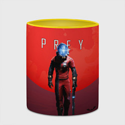 Кружка 3D Prey красная планета, цвет: 3D-белый + желтый — фото 2