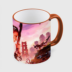 Кружка цветная Horizon Forbidden West game poster