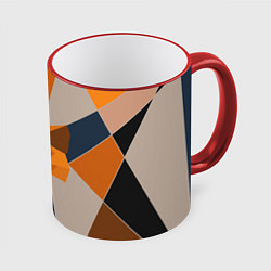 Кружка 3D Metamask Крипто лиса, цвет: 3D-красный кант