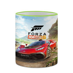 Кружка 3D Forza Horizon 5 AMG, цвет: 3D-светло-зеленый кант — фото 2