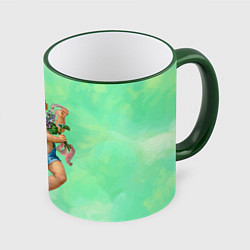 Кружка цветная Ангел Святой