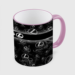Кружка 3D LEXUS SPORT PATTERN, цвет: 3D-розовый кант