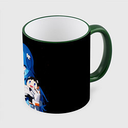 Кружка цветная Рей Аянами с игрушкой Синдзи Евангелион