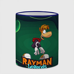 Кружка 3D Rayman Legends Green, цвет: 3D-синий кант — фото 2