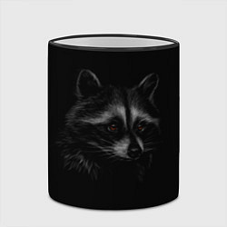 Кружка 3D Милаха енот, цвет: 3D-черный кант — фото 2