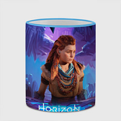 Кружка 3D Horizon Aloy Элой Forbidden West, цвет: 3D-небесно-голубой кант — фото 2