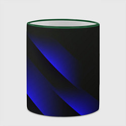 Кружка 3D Blue Fade 3D Синий градиент, цвет: 3D-зеленый кант — фото 2