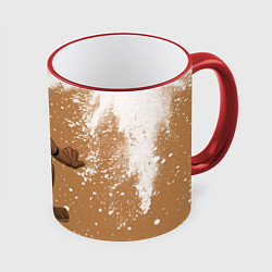 Кружка 3D ФНАФ - ФРЕДДИ Краска, цвет: 3D-красный кант