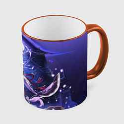 Кружка 3D Raiden Shogun ETERNITY, цвет: 3D-оранжевый кант