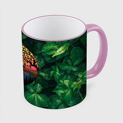 Кружка цветная Ленивец спит на ветке