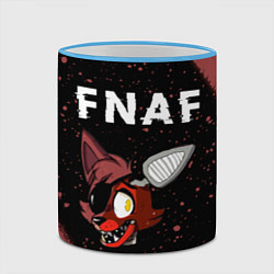Кружка 3D FIVE NIGHTS AT FREDDYS - ФОКСИ Краска, цвет: 3D-небесно-голубой кант — фото 2