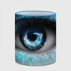 Кружка 3D Your sleep is protected - dark, цвет: 3D-небесно-голубой кант — фото 2