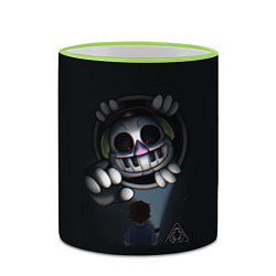 Кружка 3D FNAF Security Breach Музыкальный диджей DJ Music M, цвет: 3D-светло-зеленый кант — фото 2