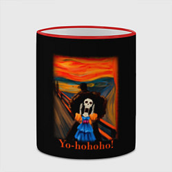 Кружка 3D Эдвард Мунк Крик Брука, цвет: 3D-красный кант — фото 2