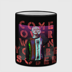 Кружка 3D Лил Пип Альбом Come Over Lil Peep, цвет: 3D-черный кант — фото 2