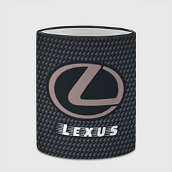 Кружка 3D LEXUS Lexus - Карбон, цвет: 3D-черный кант — фото 2