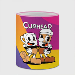 Кружка 3D Cuphead Show Чашечки, цвет: 3D-розовый кант — фото 2