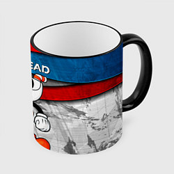 Кружка 3D Cuphead Красная чашечка, цвет: 3D-черный кант