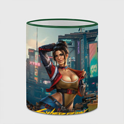 Кружка 3D Panam Cyberpunk2077 18, цвет: 3D-зеленый кант — фото 2