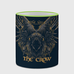 Кружка 3D ВоронThe crow, цвет: 3D-светло-зеленый кант — фото 2