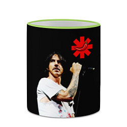 Кружка 3D Red Hot Chili Peppers RHCP, цвет: 3D-светло-зеленый кант — фото 2