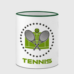 Кружка 3D TENNIS Теннис, цвет: 3D-зеленый кант — фото 2