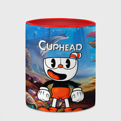 Кружка 3D Cuphead Красная чашечка, цвет: 3D-белый + красный — фото 2