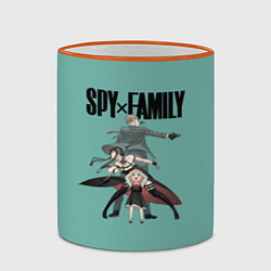Кружка 3D Spy x Family, цвет: 3D-оранжевый кант — фото 2