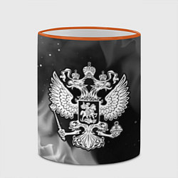 Кружка 3D RUSSIA - ГЕРБ - Огонь, цвет: 3D-оранжевый кант — фото 2