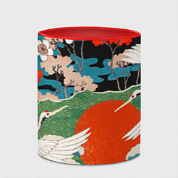 Кружка 3D Воспоминания об Японии, цвет: 3D-белый + красный — фото 2