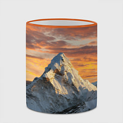 Кружка 3D Та самая Джомолунгма Сагарматха Everest, цвет: 3D-оранжевый кант — фото 2