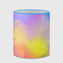 Кружка 3D Красочный неон, цвет: 3D-небесно-голубой кант — фото 2