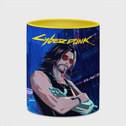 Кружка 3D Johnny Cyberpunk2077, цвет: 3D-белый + желтый — фото 2