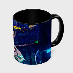 Кружка 3D Johnny Cyberpunk2077, цвет: 3D-белый + черный