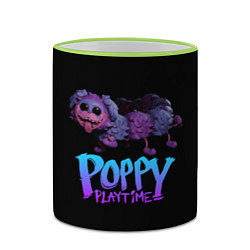 Кружка 3D POPPY PLAYTIME PJ Pug-a-Pillar, цвет: 3D-светло-зеленый кант — фото 2
