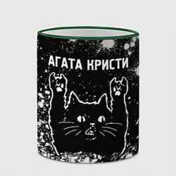 Кружка 3D Агата Кристи Rock Cat FS, цвет: 3D-зеленый кант — фото 2