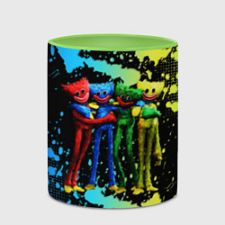 Кружка 3D POPPY PLAYTIME Mini Huggies, цвет: 3D-белый + светло-зеленый — фото 2