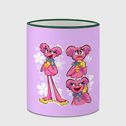 Кружка 3D РАЗНАЯ КИССИ МИССИ KISSY MISSY, цвет: 3D-зеленый кант — фото 2