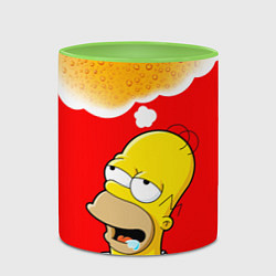 Кружка 3D Homer dream, цвет: 3D-белый + светло-зеленый — фото 2
