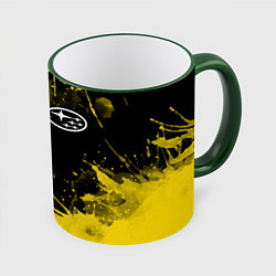 Кружка цветная СУБАРУ - SUBARU Желтые пятна