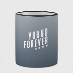 Кружка 3D Навечно молодой Young forever, цвет: 3D-черный кант — фото 2
