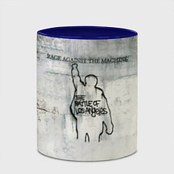 Кружка 3D Battle of Los Angeles - Rage Against the Machine, цвет: 3D-белый + синий — фото 2