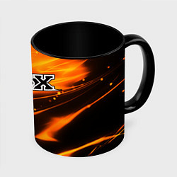 Кружка 3D FOX RACING - ФОКС СИЯНИЕ, цвет: 3D-белый + черный