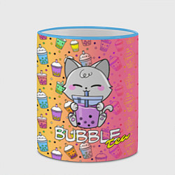 Кружка 3D Bubble Tea - Бабл Ти, цвет: 3D-небесно-голубой кант — фото 2