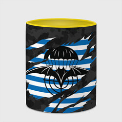 Кружка 3D СПЕЦНАЗ ГРУ ВДВ, цвет: 3D-белый + желтый — фото 2
