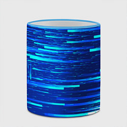 Кружка 3D BLUE STRIPES, цвет: 3D-небесно-голубой кант — фото 2