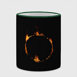 Кружка 3D Знак тьмы из Dark Souls, цвет: 3D-зеленый кант — фото 2