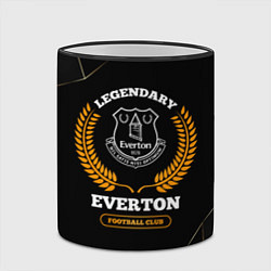 Кружка 3D Лого Everton и надпись Legendary Football Club на, цвет: 3D-черный кант — фото 2